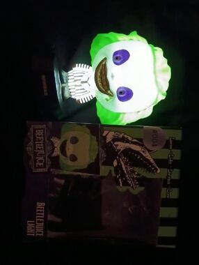 Beetlejuice Glow Reading Light - Green & White Novelty Tablet Accessory